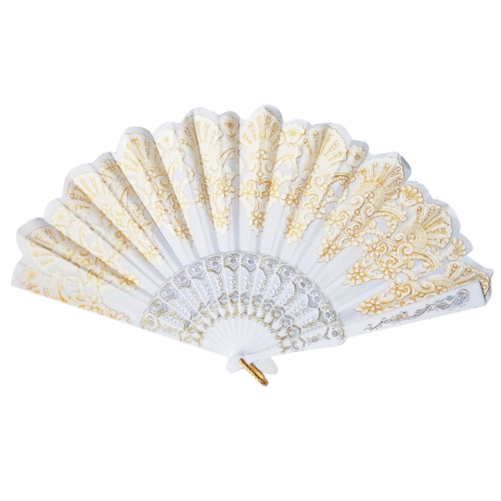 thumbnail image 2 of Abanicos Plegables Abanico de Mano Español Plegable Patrón Retro Abanico de Mano para Mujeres, 2 of 2
